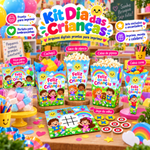 KIT Personalizados dia das Crianças 😍