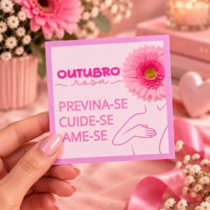 Cartão outubro rosa 🩷